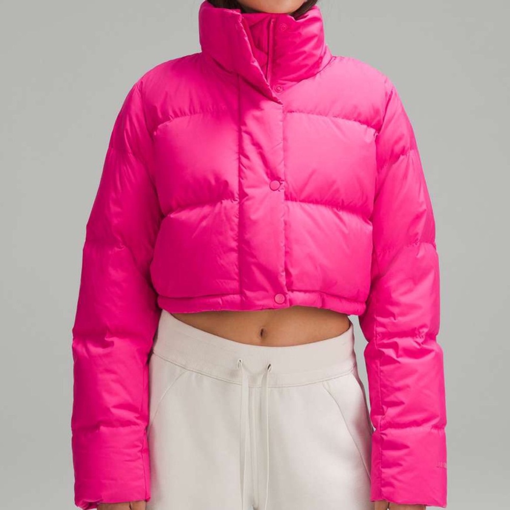 Lululemon Wunder Puff Super-Cropped Jacket Sonic Pink 0